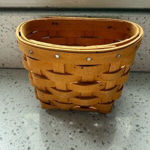 Longaberger Oregano Basket 1999 Hanging Hook #13143 Rustic Woven Basket